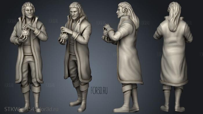 human sorcerer male stl model for CNC