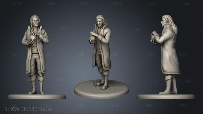 human sorcerer male stl model for CNC