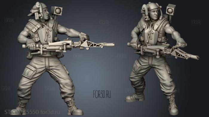 HUMAN SPACE MARINE JAKE ROBERTS ACTIVE 3d stl модель для ЧПУ