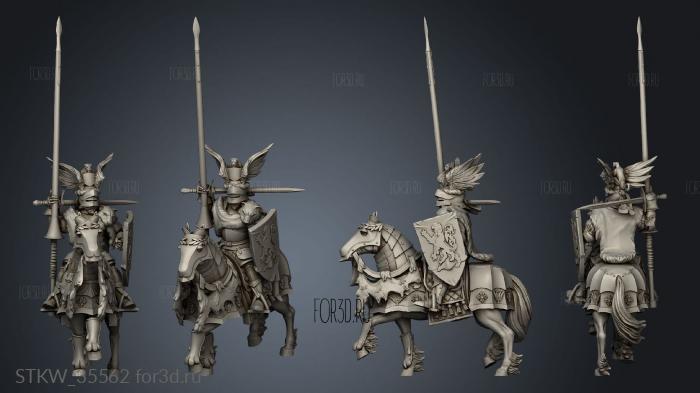 Humans Ducal Guard Knights stl model for CNC