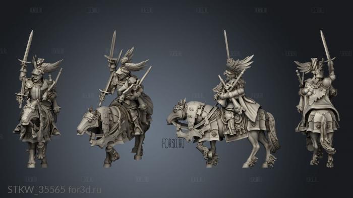 Humans Ducal Guard Knights Musician stl model for CNC