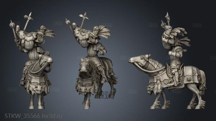 Humans Ducal Guard Knights Officer stl model for CNC