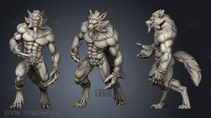 werwolf 3d stl модель для ЧПУ