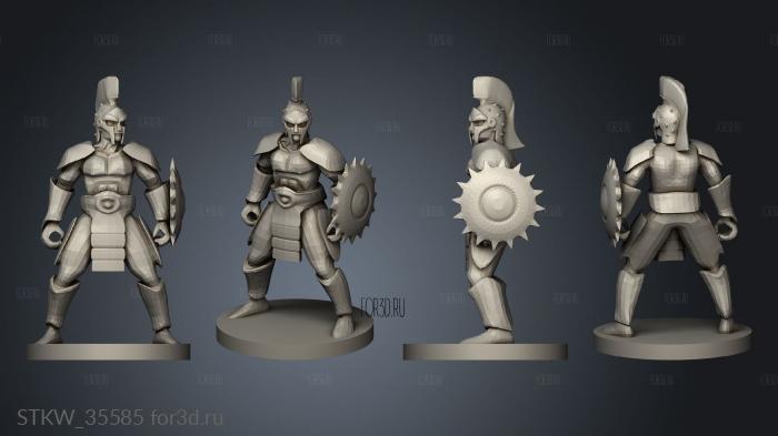 Humble Gladiator stl model for CNC