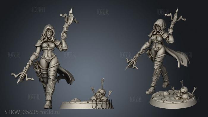 Hunters and Werewolf stl model for CNC