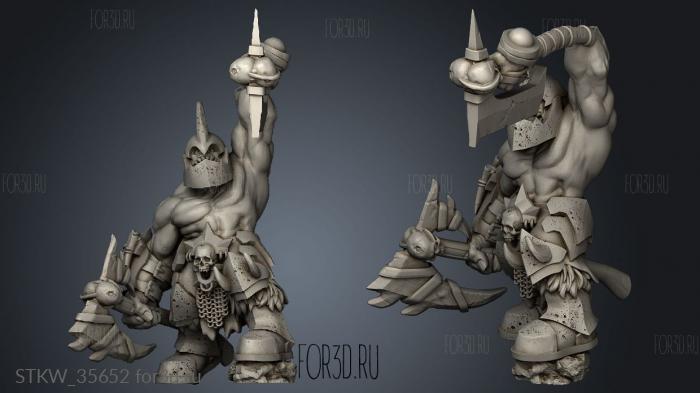 Hunters IRONS Iron Orc berserker 3d stl модель для ЧПУ