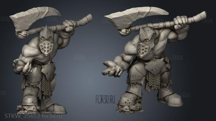 Hunters IRONS Iron Orc berserker stl model for CNC