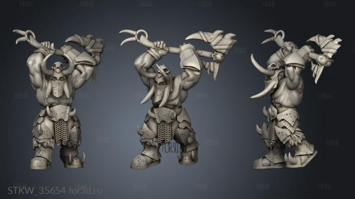 Hunters IRONS Iron Orc berserker stl model for CNC