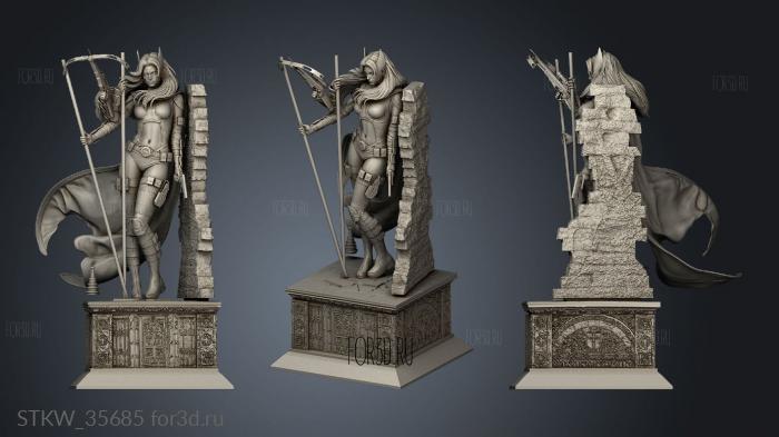 Hush Huntress stl model for CNC