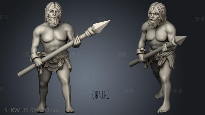 Gladiators Plebs stl model for CNC