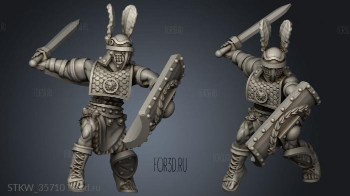 Gladiators Stretch Goals Provocator stl model for CNC