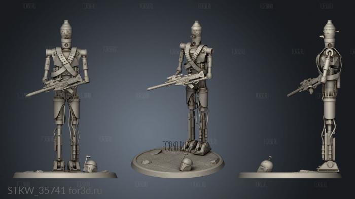 Droid Guard stl model for CNC