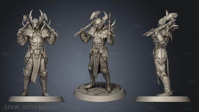 Knight Axe Idle Bloodknight stl model for CNC