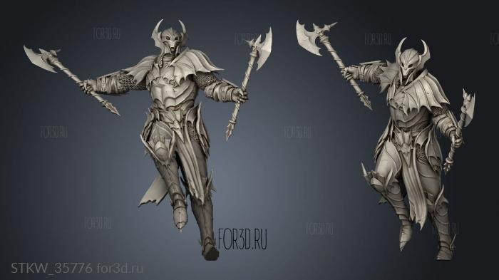 Knight Axe Swing Bloodknight stl model for CNC