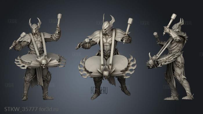 Knight Drummer Bloodknight stl model for CNC