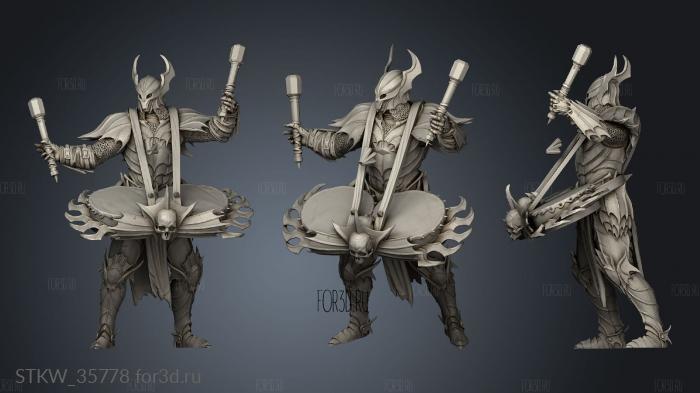 Knight Drummer Bloodknight stl model for CNC