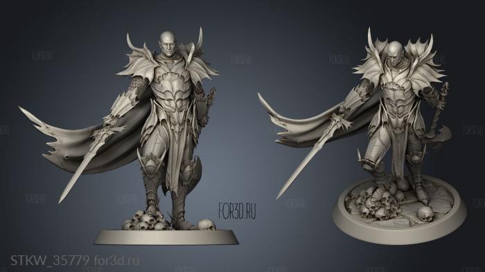 Knight General Challenge Bloodknight Axe 3d stl модель для ЧПУ