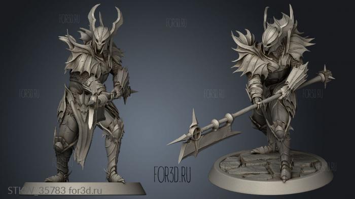 Knight Halberd Down Bloodknight 3d stl модель для ЧПУ