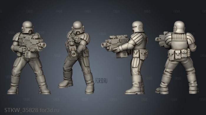 Arbiter Bolter stl model for CNC