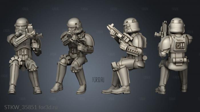 Imperial Assault Tank crew seated 3d stl модель для ЧПУ