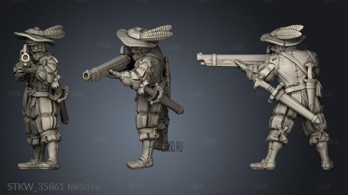 Imperial Humans Arquebusier 3d stl модель для ЧПУ