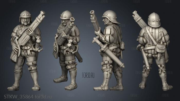 Imperial Humans Arquebusier 3d stl модель для ЧПУ