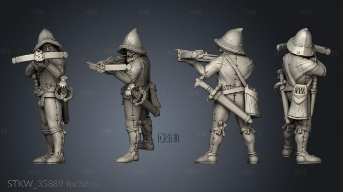 Disparo Ballesteros Crossbowman stl model for CNC