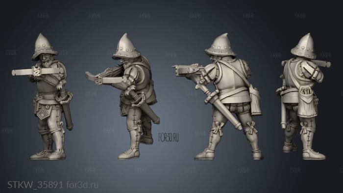 Disparo Ballesteros Crossbowman stl model for CNC