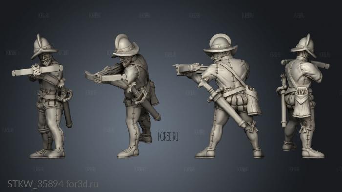 Disparo Ballesteros Crossbowman morrison stl model for CNC