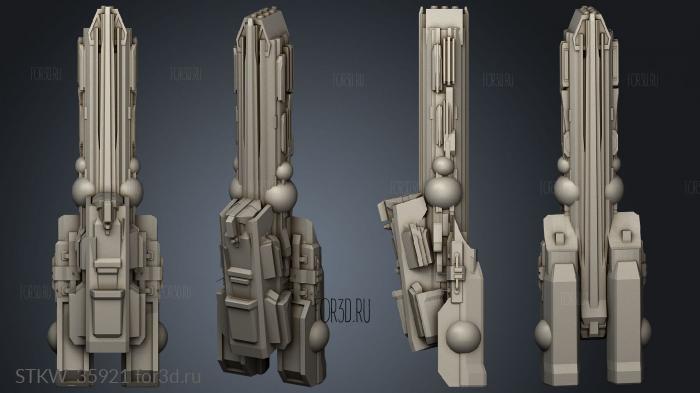 Impfleet Heavy Battleship stl model for CNC