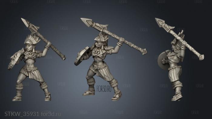 Incas Tribe Warrior 3d stl модель для ЧПУ