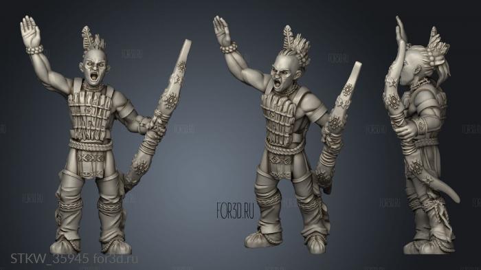 Indians War Archer stl model for CNC