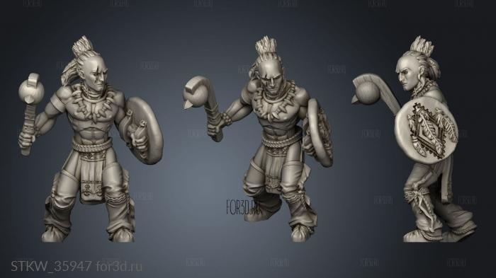 Indians War Club 3d stl модель для ЧПУ