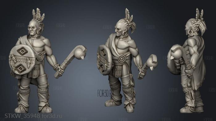 Indians War Club 3d stl модель для ЧПУ