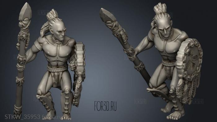 Indians War Spear 3d stl модель для ЧПУ