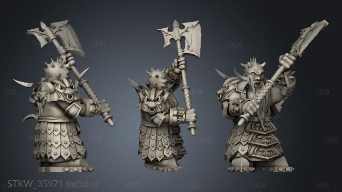 Infernal Dwarves Chariot dwarf 3d stl модель для ЧПУ