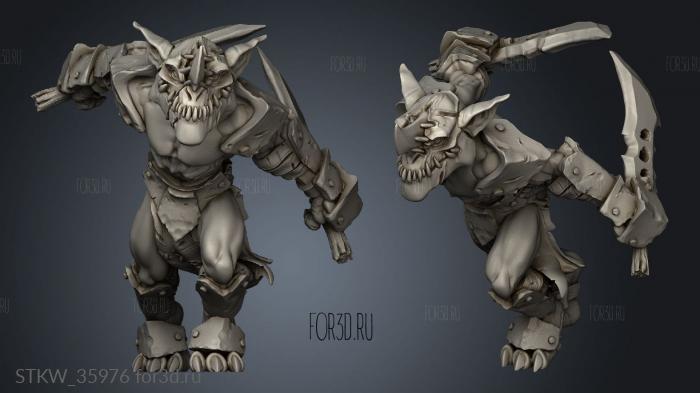 Goblin stl model for CNC