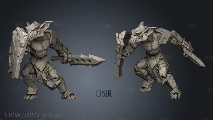 Goblin stl model for CNC