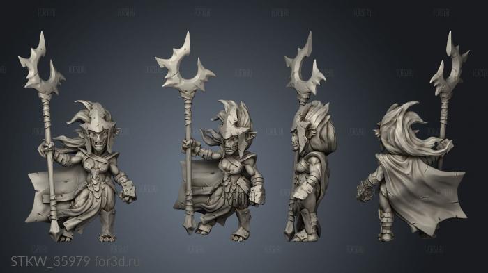 Goblin Queen stl model for CNC