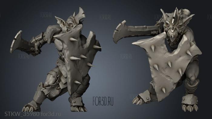 Goblins stl model for CNC