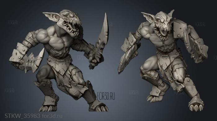 Goblins stl model for CNC