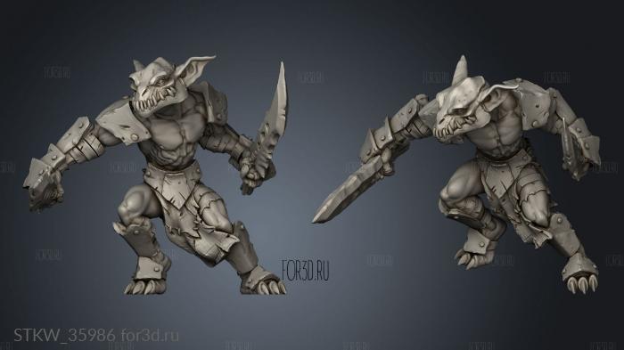 Goblins stl model for CNC