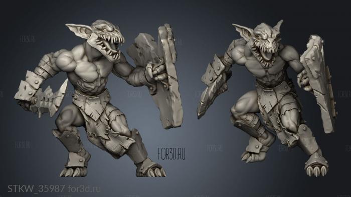 Goblins stl model for CNC