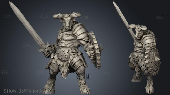 Minotaur Sword Shield 3d stl модель для ЧПУ