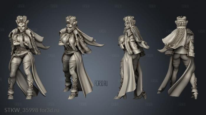 Inquisitor pinup 3d stl модель для ЧПУ