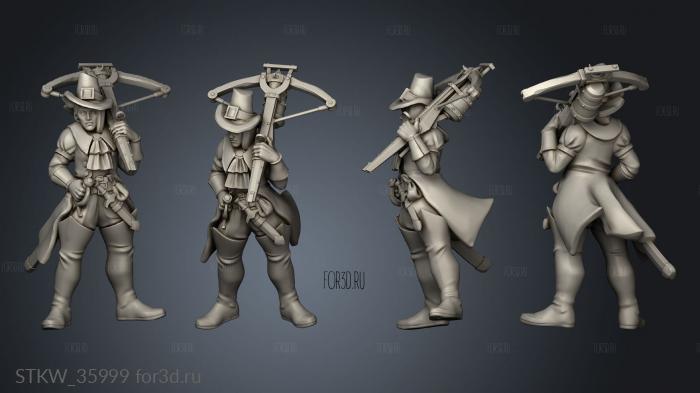 INQUISITORIAL BAND THIN FEMALE WITCH HUNTER HAT 3d stl модель для ЧПУ