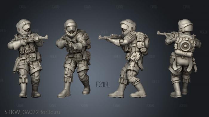 Insurgent Paratroopers stl model for CNC