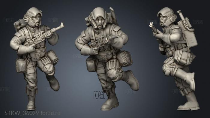 Insurgent Paratroopers 3d stl модель для ЧПУ