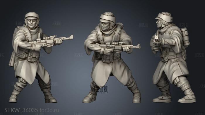 Insurgent Recon Squad insurgents stl model for CNC