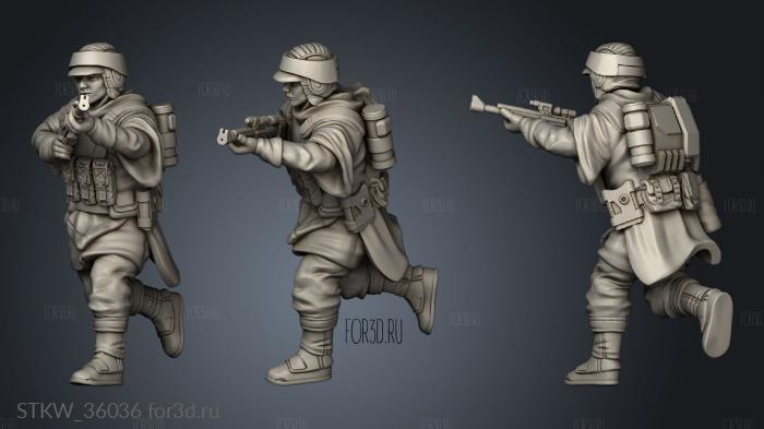 Insurgent Recon Squad insurgents stl model for CNC